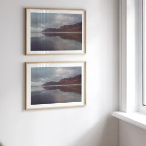 Double photo de la plage de famara