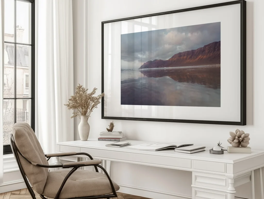 photographie d'art de la plage de famara
