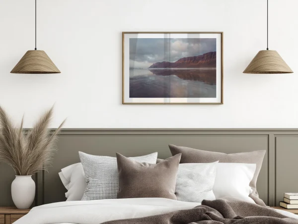 tableau dans un salon de la plage de famara