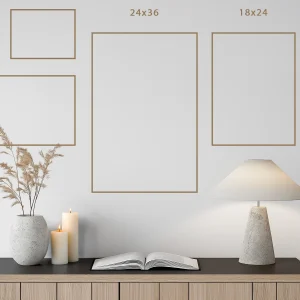 Tableau dans un salon