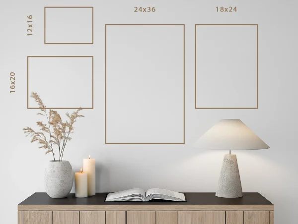 Tableau dans un salon