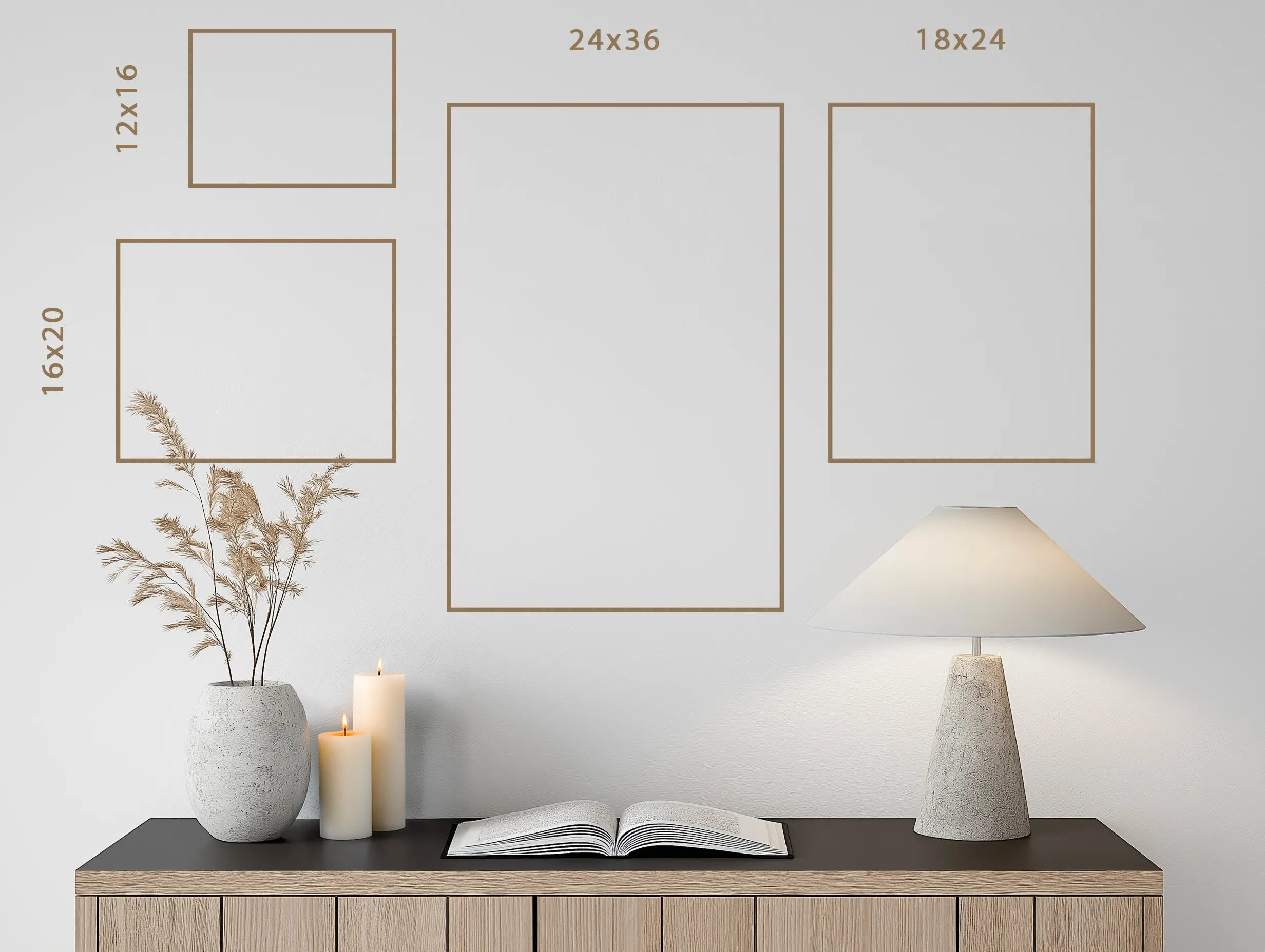 Tableau dans un salon